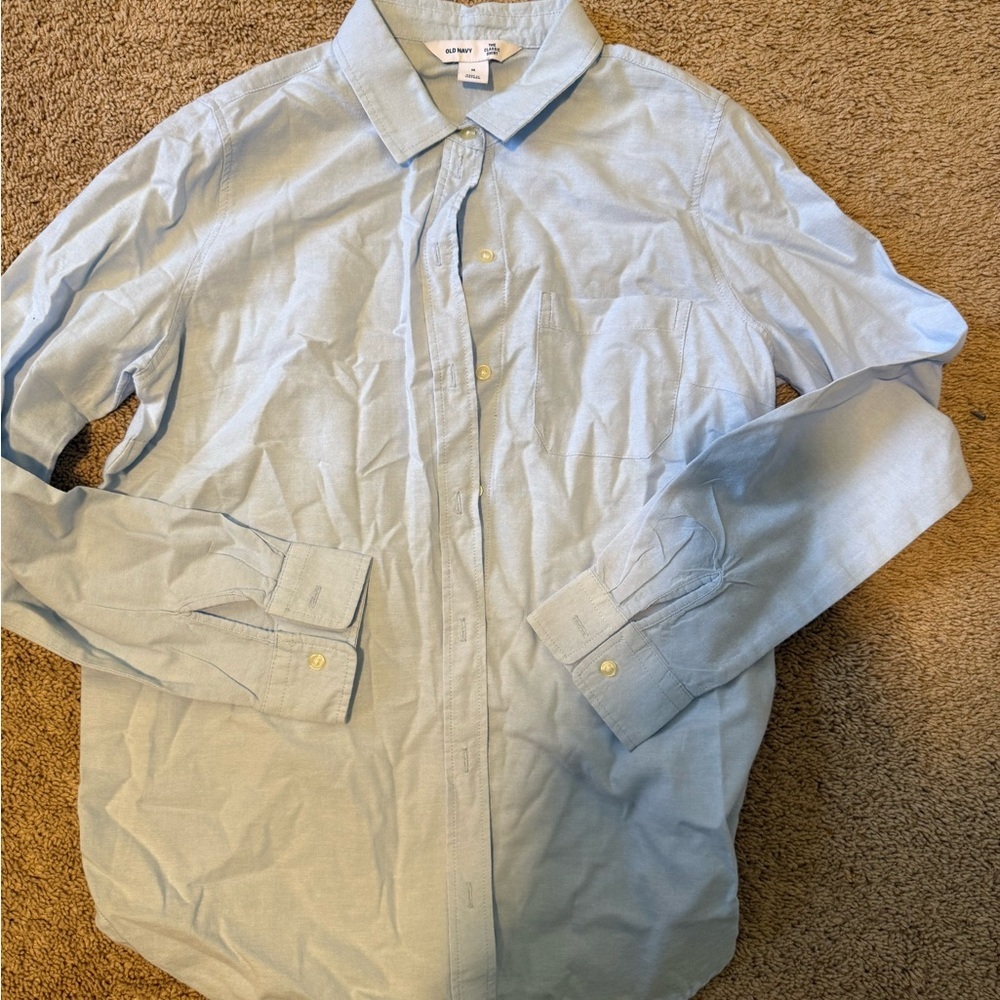 Old Navy Light Blue Button-Up Dress Shirt